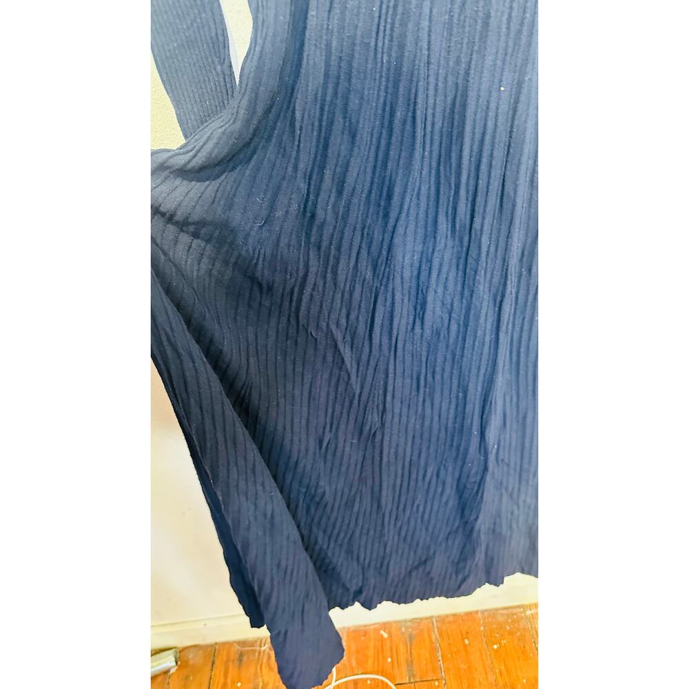 ANN MASHBURN Navy Blue Addie Long Sleeve Crew Neckline Sweater Dress sz Small - Picture 11 of 14